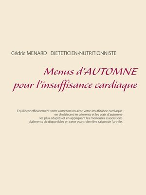 cover image of Menus d'automne pour l'insuffisance cardiaque